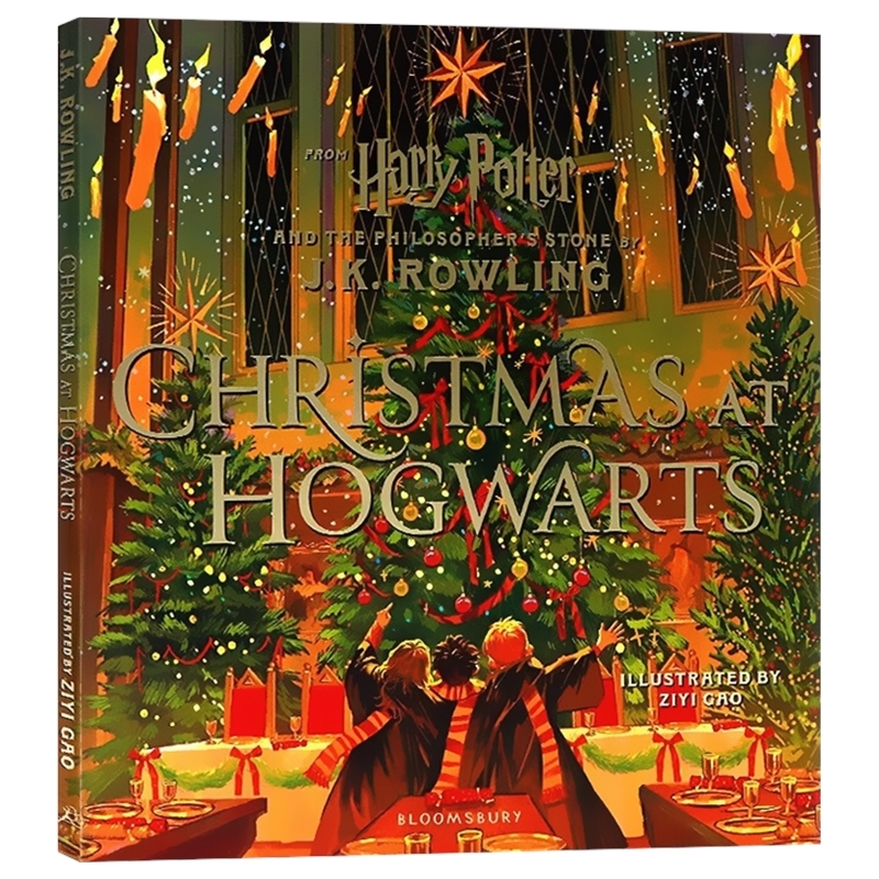 霍格沃茨的神奇圣诞节 Christmas At Hogwarts 哈利波特与魔法石官方小说第12章节选英语读物 JK罗琳 精装彩绘版 英文原版