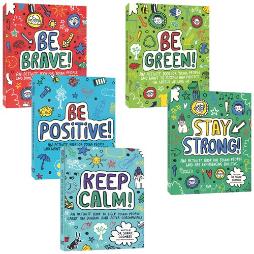 Mindful Kids Be Brave Positive Green Stay Strong 情绪管理活动 勇敢积极坚强保持冷静环保 儿童心理治疗互动游戏 英文原版进口