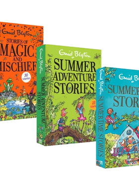 Enid Blyton 伊妮德布莱顿 夏日冒险魔法恶作剧3册英文原版儿童图书Summertime Stories Summer Adventure Magic and Mischief