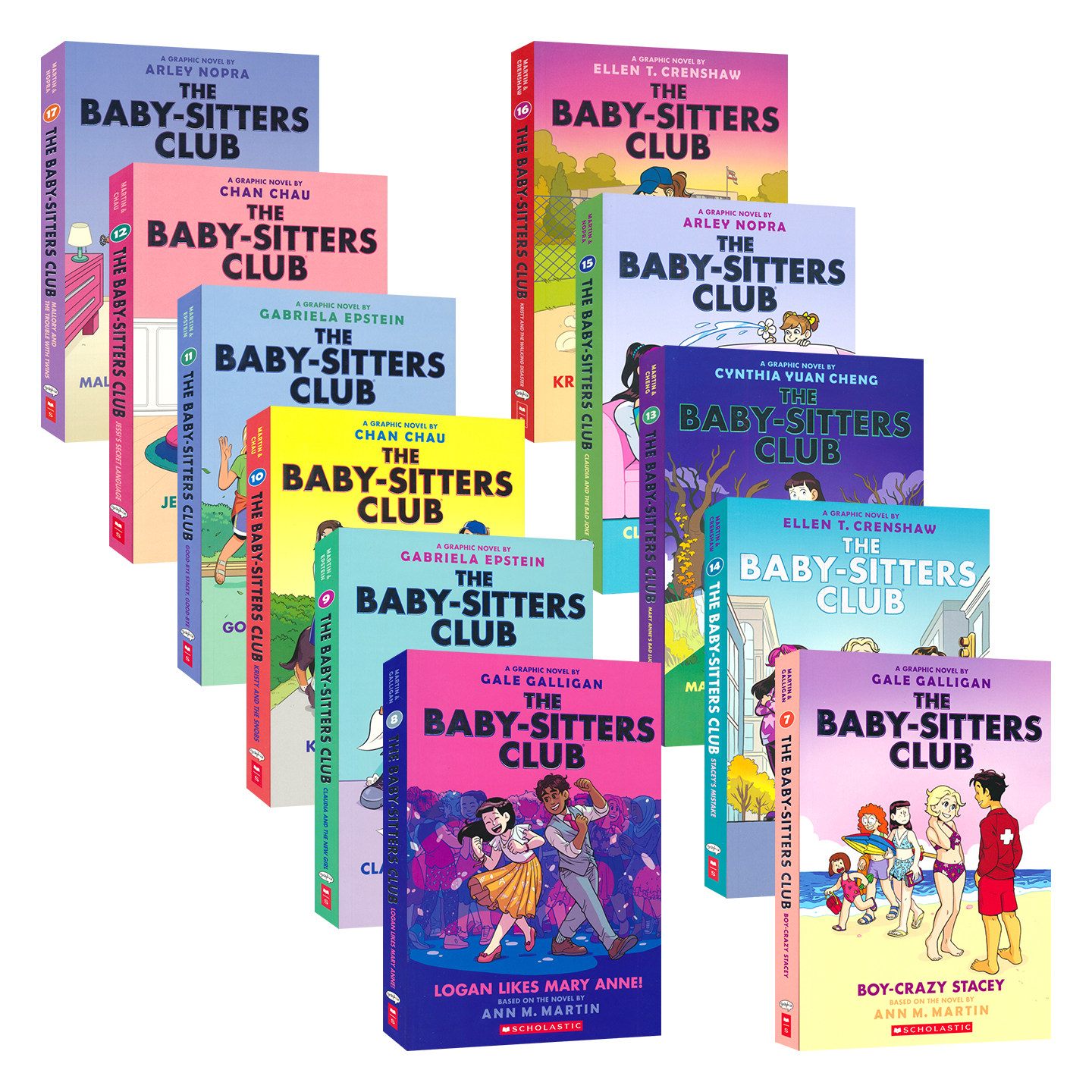 The Baby-Sitters Club 保姆俱乐部系列  9-12岁儿童英语小说 青少年成长故事读物 英文原版进口 全彩漫画书
