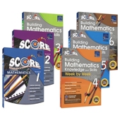 进口 Knowledge Building SCORE Week Mathematics Skills SAP新加坡得分系列数学周周练练习册小学1到6年级英文原版 and