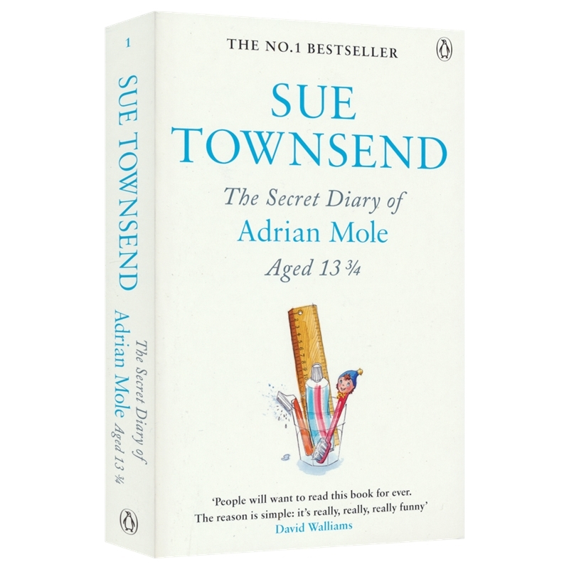 【自营】The Secret Diary of Adrian Mole, Aged 13¾ Sue Townsend 少年阿莫的秘密日记 章节小说 英文原版进口儿童图书