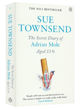 【自营】The Secret Diary of Adrian Mole, Aged 13¾ Sue Townsend 少年阿莫的秘密日记 章节小说 英文原版进口儿童图书
