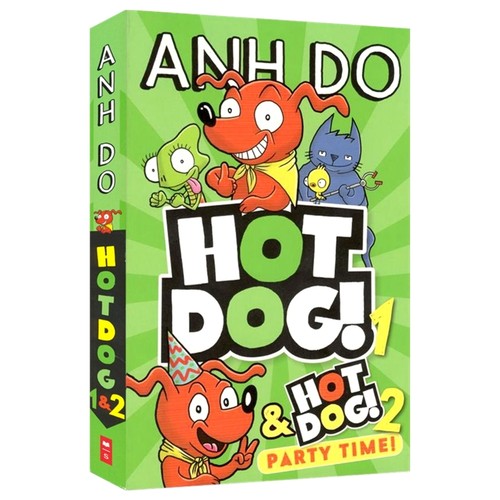 Hot Dog 1&2 热狗系列故事2合一 幽默搞笑 桥梁初级章节书 小学英语课外读物 英文原版进口儿童图书