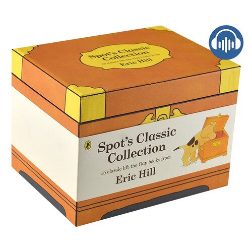 小玻经典15册盒装 赠音频 where is spot小波在哪里 英文原版绘本 Spot's Classic Collection 精装翻翻书 启蒙英语读物 Eric Hill