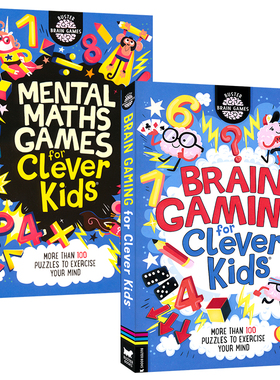 Brain Gaming for Clever Kids Mental Maths Games 非凡大脑系列 脑力数学游戏 100+游戏 英文原版进口儿童图书