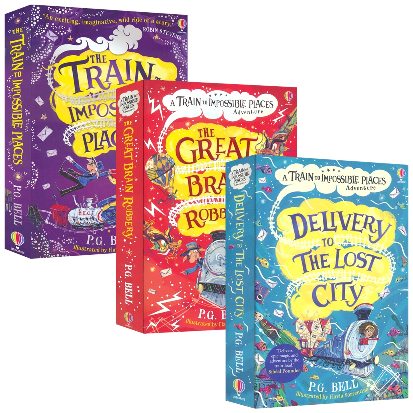 A Train To Impossible Places Adventure 不可能之地列车1-3册 英式奇幻冒险 全球口碑验证 英语章节小说 英文原版进口儿童图书