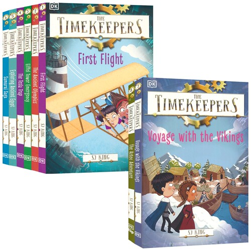 The Timekeepers DK出品 时间守护团1-8册 英语桥梁书 章节小说 儿童百科科普 历史主题冒险故事 英文原版进口儿童图书