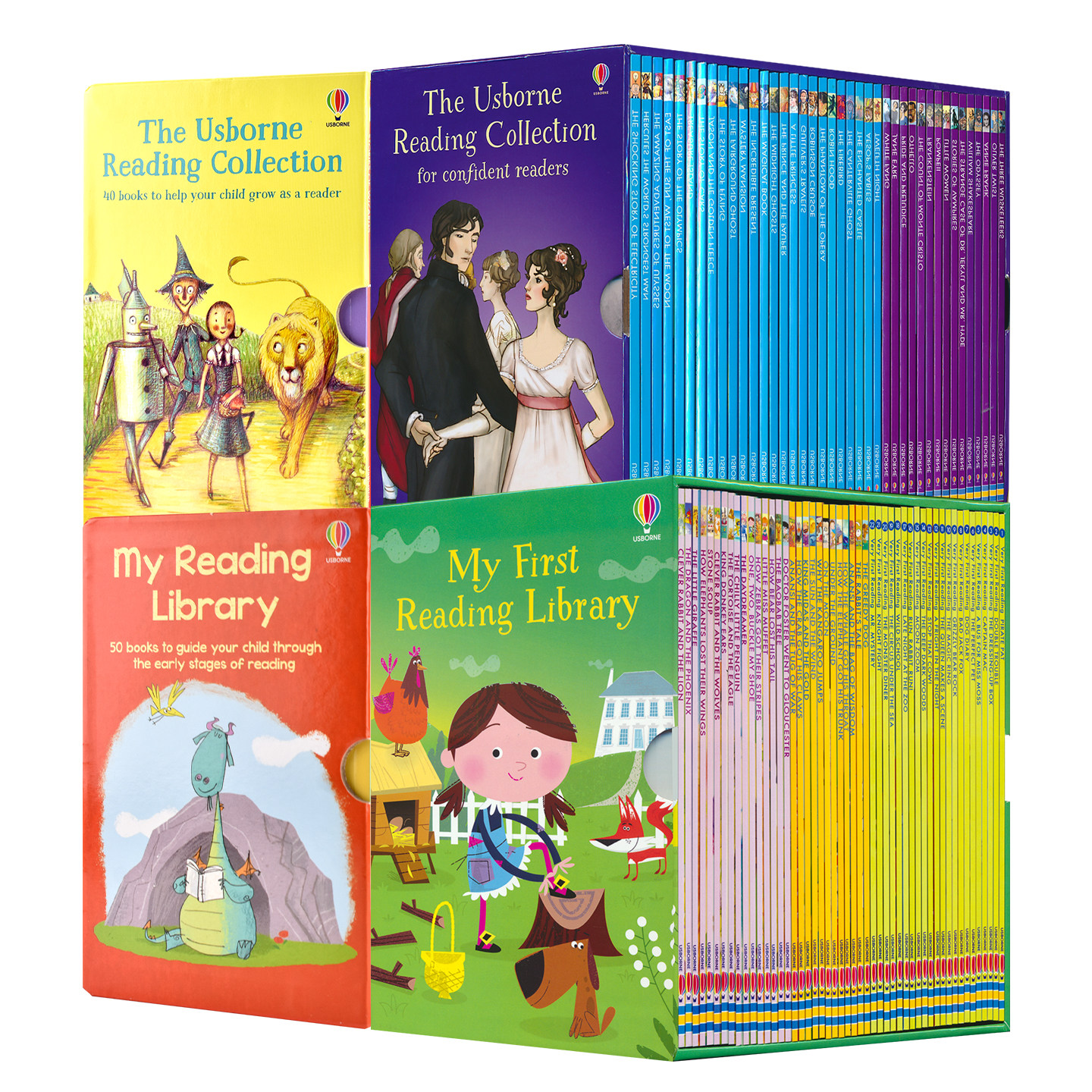 Usborne 我的第一二三四个图书馆全套180册 My First Reading Library 英文原版分级读物 6-12岁儿童英语故事绘本 桥梁章节书