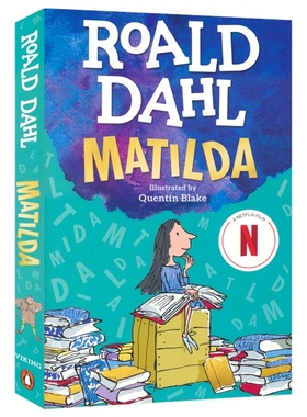 Roald Dahl Matilda 罗尔德·达尔经典童话 玛蒂尔达 儿童奇幻小说 蓝彼得图书奖 蓝思值840L 小学英语课外读物 英文原版进口图书
