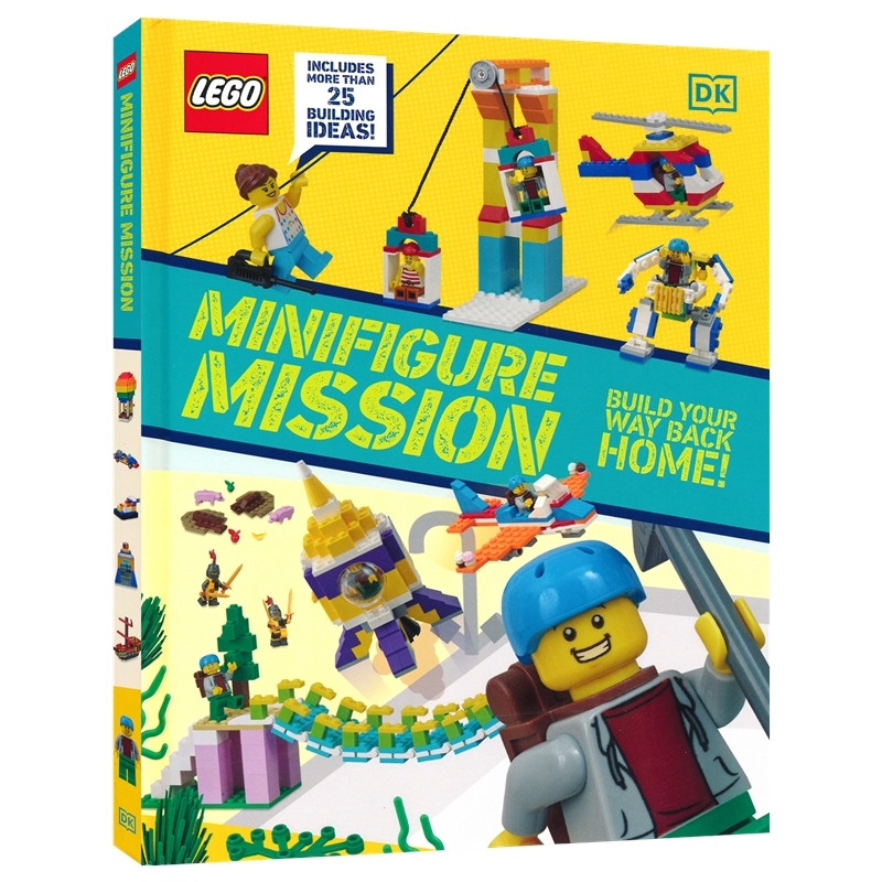 Lego Minifigure Mission DK 乐高人偶大冒险 乐高创意活动 创意指南 6-8岁 英文课外读物 英文原版进口图书