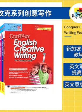 SAP Conquer Creative Writing 1-6年级攻克系列创意写作练习册 新加坡小学英语写作难度提高版教辅 英文原版进口