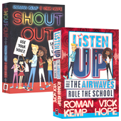 校园冒险故事章节书 Out 大声喊出 儿童侦探推理小说 Shout 英文原版 青少年英语课外读物 Listen 听好了 幽默搞笑 进口图书