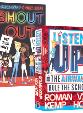 Listen Up Shout Out 听好了 大声喊出 幽默搞笑 校园冒险故事章节书 儿童侦探推理小说 青少年英语课外读物 英文原版进口图书