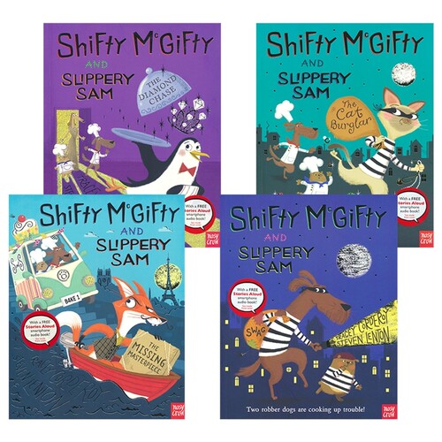 【自营】Shifty McGifty and Slippery Sam Picture Book 强强和盗盗绘本系列4册 图画故事书 英语早教启蒙读物 英文原版进口图书