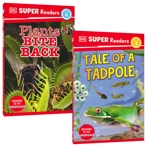 【自营】DK Super Readers Level 2 4 超级读者系列 分级阅读 动物植物自然世界百科科普读物 英文原版进口儿童图书