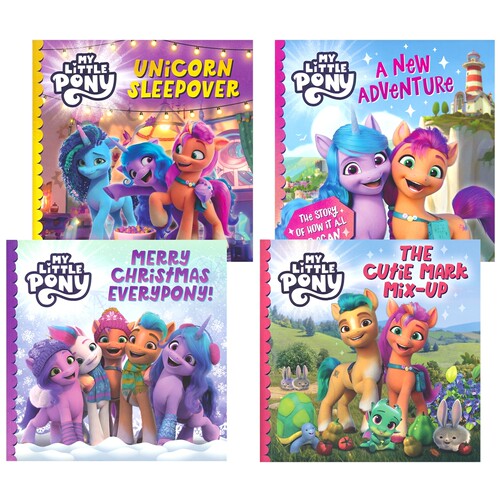 【自营】My Little Pony 小马宝莉故事绘本 英文原版1-4册 奇幻冒险 5-7岁亲子互动睡前读物 友谊成长 独角兽 圣诞节 全新冒险