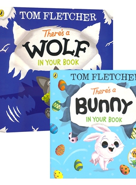 Who's in Your Book 谁在你的书里 There's a... in your book 你的书里有只怪兽 龙 外星人 超级英雄 女巫  互动绘本英文原版图书