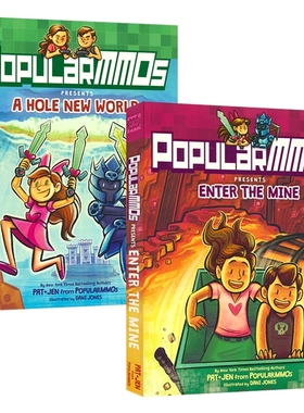 PopularMMOs Presents A Hole New World Enter The Mine 我的世界 Minecraft 衍生漫画 奇幻冒险 游戏漫画读物 英文原版进口读物
