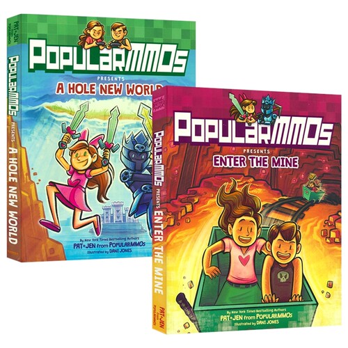 PopularMMOs Presents A Hole New World Enter The Mine 我的世界 Minecraft 衍生漫画 奇幻冒险 游戏漫画读物 英文原版进口读物