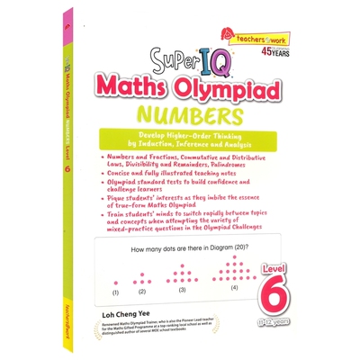 【自营】Super IQ Maths Olympiad NUMBERS Level 6 (11-12 years) 新加坡超级IQ训练 小学6年级 小学奥数 逻辑思维训练 英文原版