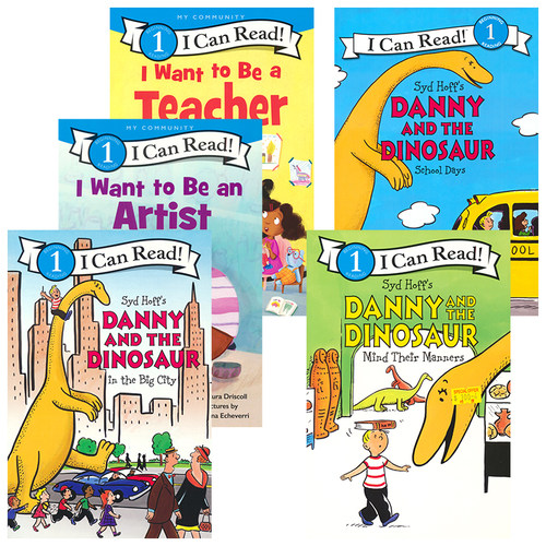 【自营】I Can Read Beginning 分级读物1级 Danny and the Dinosaur 丹尼和恐龙系列 I Want to Be系列 英文原版进口儿童图书