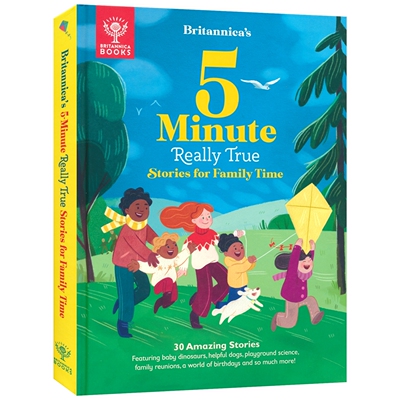 【自营】Britannica's 5 Minute Really True Stories for Family Time 大英百科 5分钟家庭真实故事 绘本 图画书 英文原版进口