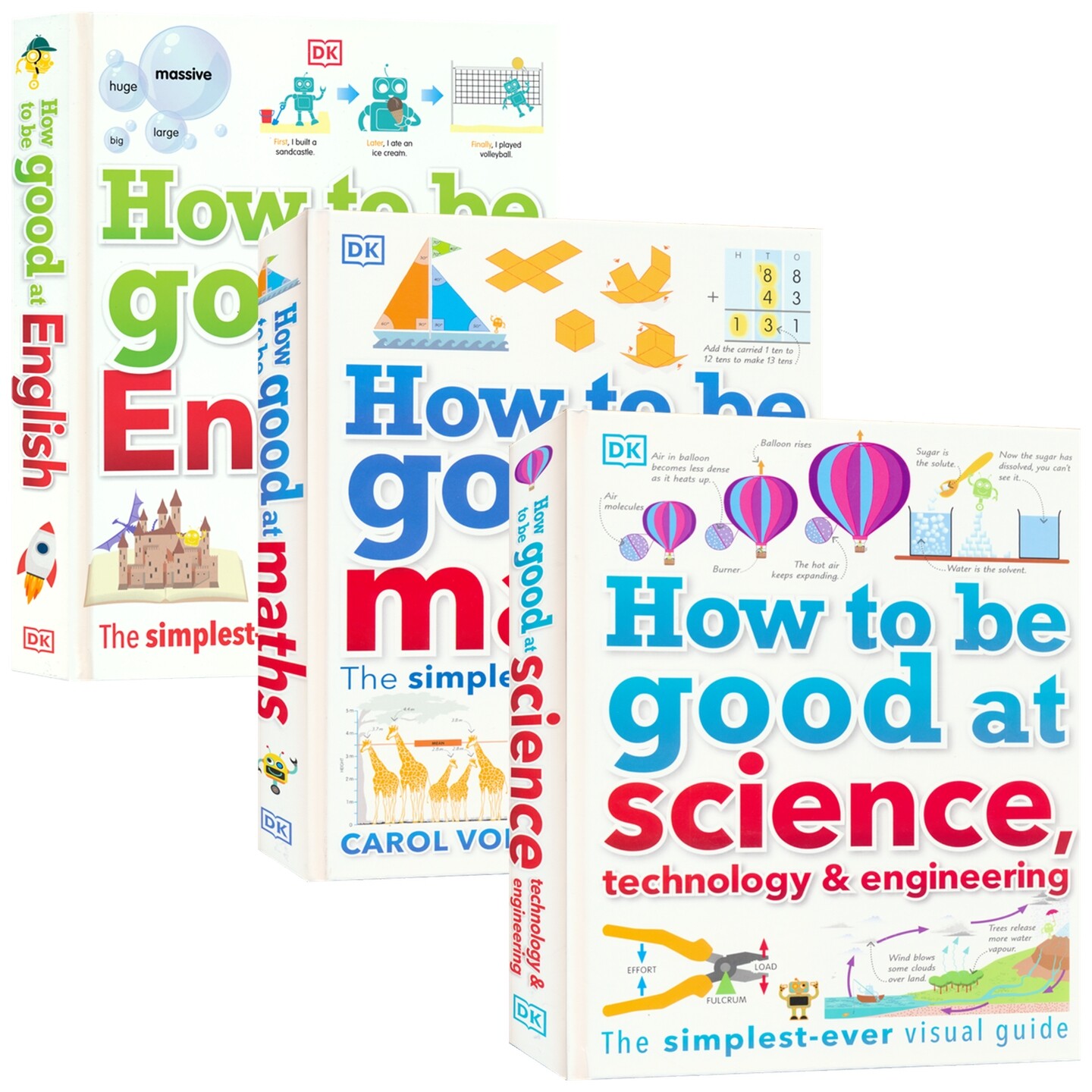DK How to be Good at English 如何学好英语 数学 科学技术与工程 儿童教材教辅工具书精装 图解英语 英文原版进口图书