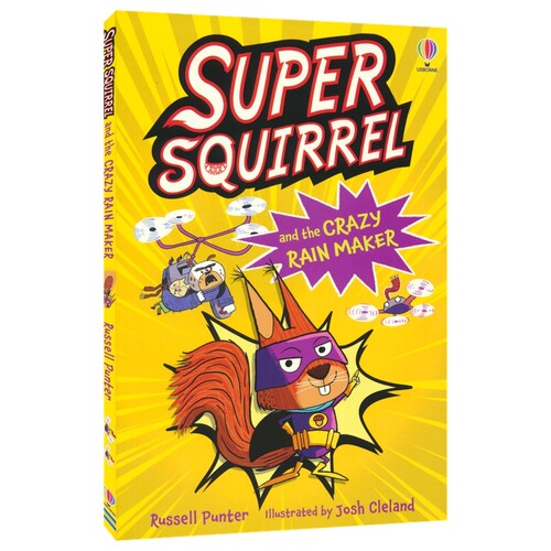 Usborne Supersquirrel and the Crazy Rain Maker 尤斯伯恩 超级松鼠和疯狂造雨师 儿童解谜书 动物漫画故事 英文原版进口图书