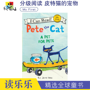 入门启蒙阶段 Pet Pete 宠物 英文原版 儿童英语故事绘本 进口图书 Read 皮特猫 for Can 分级读物