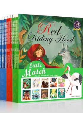 Little Match Classic Fables and Fairy Tales Collection 1+2+3 小火柴经典童话寓言故事合辑30册+30节课程 新版 绘本 英文原版