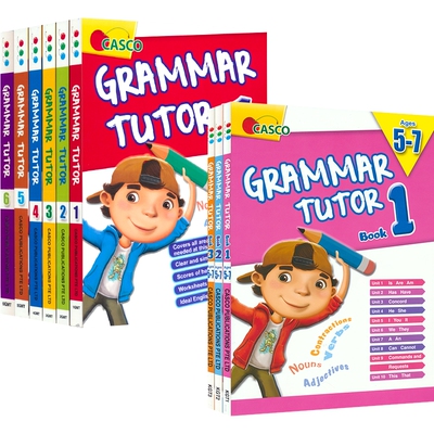 Casco Grammar Tutor Pre School-Grade 6 语法辅导 9册  覆盖小学阶段语法  系统的讲解与练习 英文原版进口图书
