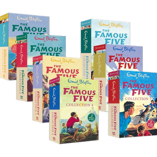 Enid Blyton伊妮德·布莱顿The Famous Five 1-21 五个小伙伴历险记三和一合集7册 儿童英文原版章节小说 进口英语图书