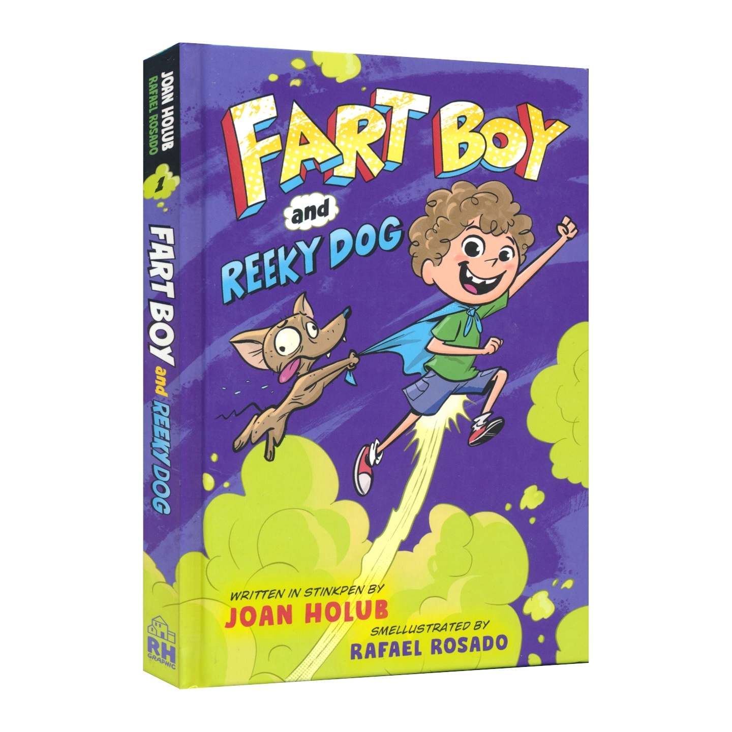 Fart Boy and Reeky Dog 屁孩与臭狗 儿童搞笑冒险全彩漫画 精装 Joan Holub 英文原版进口儿童图书