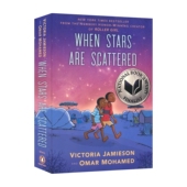 青少年文学 进口儿童图书 Scattered 一个难民营 真实故事 美国国家图书奖 Are 当星星散落时 英文原版 When 章节书英语小说 Stars