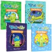 小鸟比克和鳄鱼艾莉1 Jitters Friends 美式 幽默 英文全彩漫画 Beak Bedtime 进口图书 and Unlikely 课外读物 英文原版 Ally