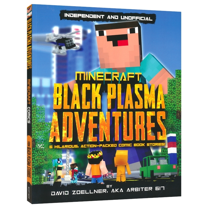 Minecraft Graphic Novel Black Plasma Adventures 我的世界 非官方漫画故事小说 英语课外读物 英文原版进口儿童图书
