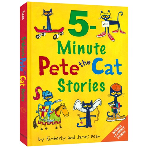5 Minute Pete the Cat Stories 皮特猫5分钟绘本故事 图画书 英文原版进口儿童图书