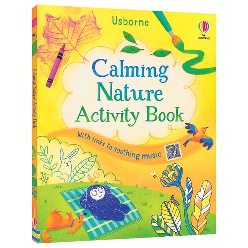 【自营】Usborne Calming Nature Activity Book 尤斯伯恩 大自然平静活动手册 艺术活动 涂鸦绘画 户外活动指南 小学 英文原版