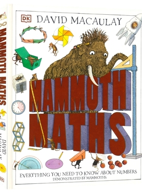 DK Mammoth Maths 猛犸象数学 儿童STEM创新思维培养读物 儿童趣味数学形状认知启蒙 小学数学 精装大开本 英文原版进口图书