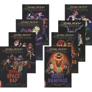 Galaxy Warriors 银河勇士8册套装 星际冒险 惊险刺激 英文桥梁书 漫画 7-9岁 课外读物 英语学习 英文原版进口儿童图书