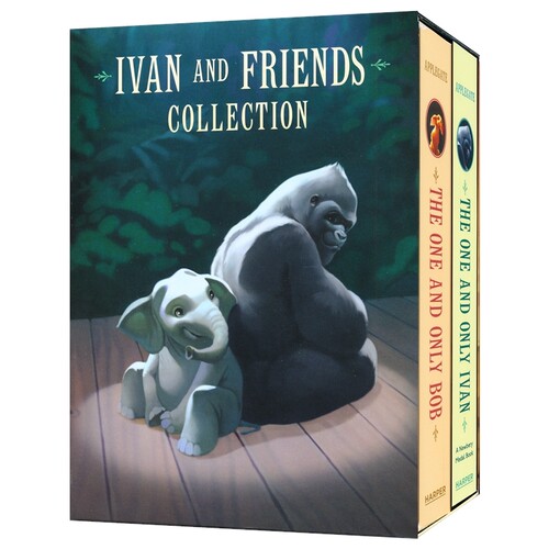 【自营】Ivan And Friends The One and Only Ivan Bob 无可比拟的伊凡鲍勃 2册盒装 章节小说 纽伯瑞金奖 经典儿童文学 英文原版