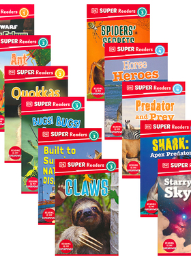 DK Super Readers Level 123 超级读者系列 分级阅读 动物自然世界天文学百科科普读物 英文原版进口儿童图书
