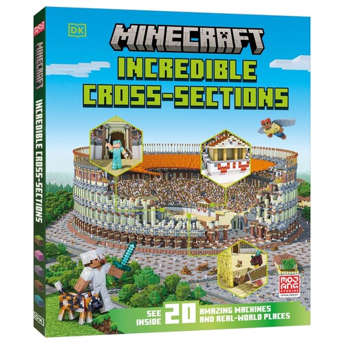 DK Minecraft Incredible Cross-Sections 我的世界 不可思议的剖面 少儿百科 建筑结构科普读物 游戏场景解析 英文原版进口图书