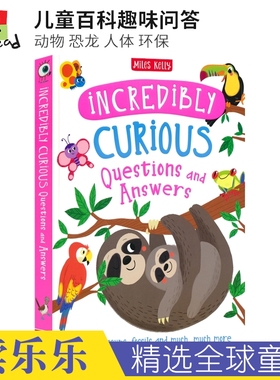 Incredibly Curious Questions and Answers 儿童百科趣味问答 动物恐龙人体环保 精装大开本 英文原版进口儿童图书