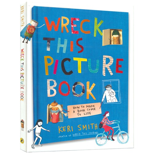 【自营】Wreck This Picture Book 做了这本书 趣味绘本 创意艺术 拼贴画 精装 蓝思阅读指数540L 亲子读物 英语早教 英文原版进口