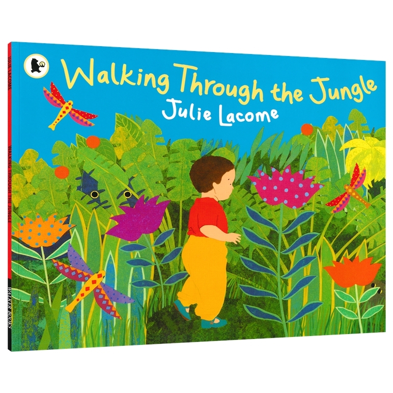 Walking Through The Jungle 丛林奇遇记 幼儿英文绘本 动物认知 亲子互动 儿童睡前读物 3-6岁 韵文绘本 英文原版进口图书