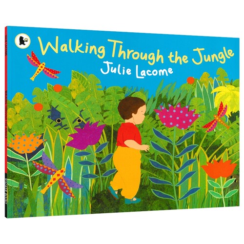 Walking Through The Jungle 丛林奇遇记 幼儿英文绘本 动物认知 亲子互动 儿童睡前读物 3-6岁 韵文绘本 英文原版进口图书