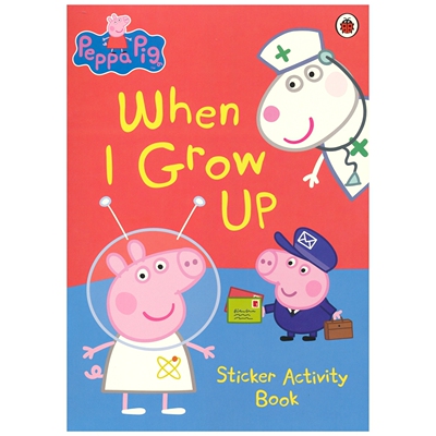 Peppa When I Grow Up Sticker Activity Book 小猪佩奇 等我长大了 益智活动贴纸书 职业启蒙认知 英文原版进口儿童图书