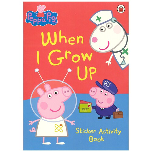 Peppa When I Grow Up Sticker Activity Book 小猪佩奇 等我长大了 益智活动贴纸书 职业启蒙认知 英文原版进口儿童图书